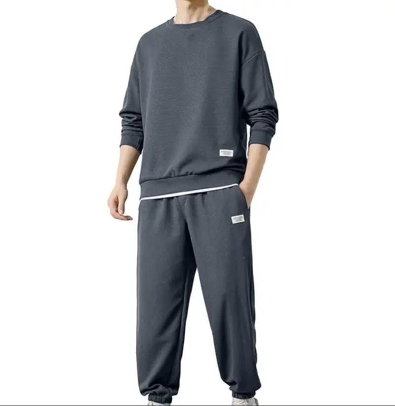 Men's Long Sleeve Hoodie and Sweatshirt Set 3XL X157298