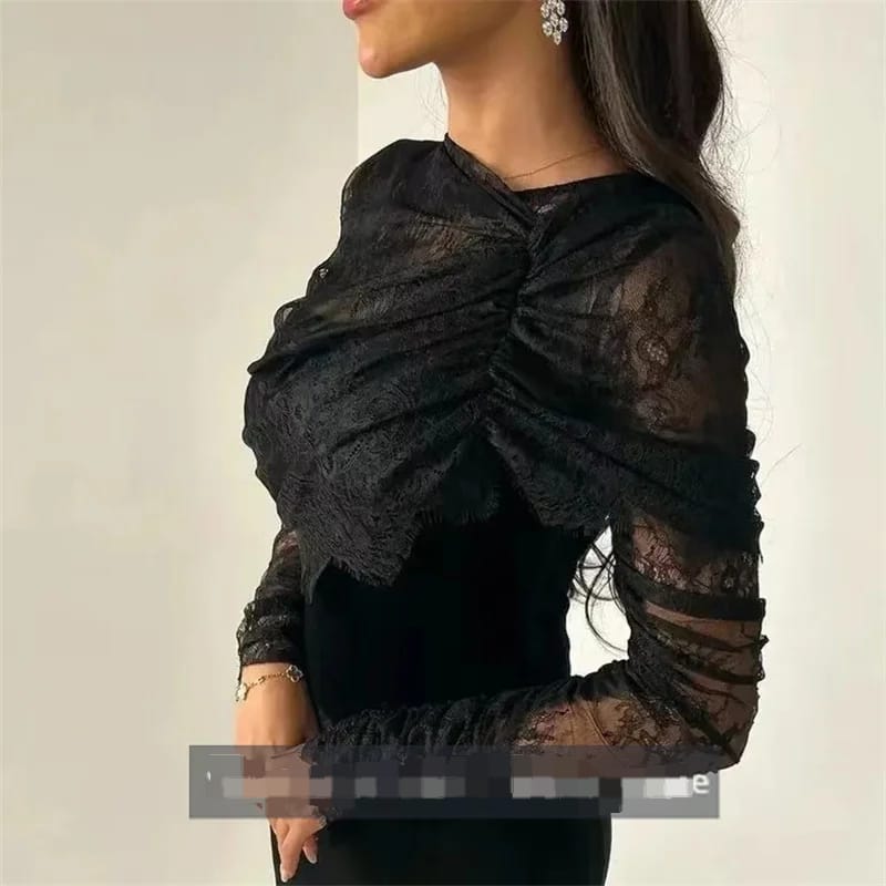 Women's Fashion Black Mermaid Dress XL S5078551