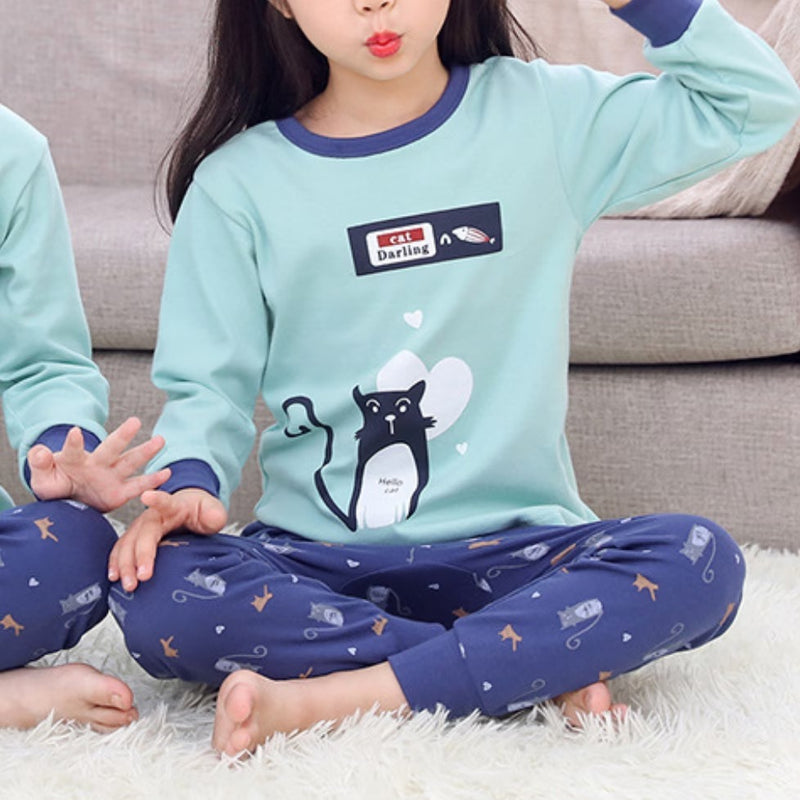 2 Pcs Girls Pajama Sets 4-5Y 486852