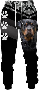 Men's Pants 3D Graphics German Shepherd Printed Casual Pants XL B-215010 - TUZZUT Qatar Online Shopping