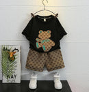 Cartoon Patchwork Boys T-shirt and Shorts Set  262207 - TUZZUT Qatar Online Shopping