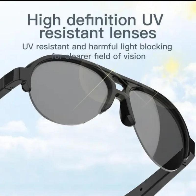Latest Design Outdoor Sunglasses Wireless Headphones Voice Control Smart Eyewear F08