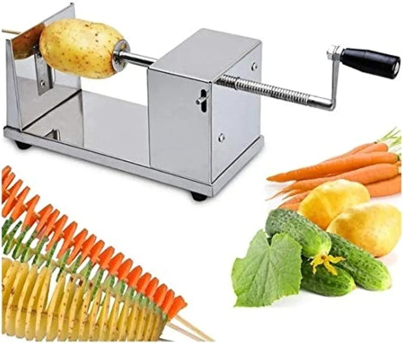 Manual Stainless Steel Spiral Potato Chips Twister Slicer