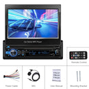 Car Multimedia Player Intelligent Voice MP5 player 1 DIN 7inch Automatic Retractable Screen AUX /SD/ USB Bluetooth for Universal - TUZZUT Qatar Online Shopping