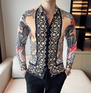 Business Casual Plaid Shirt Mens 3XL S5060420 - TUZZUT Qatar Online Shopping