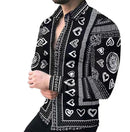 Men's Party Fashion Long- Sleeved Shirt 3XL S4797126 - TUZZUT Qatar Online Shopping