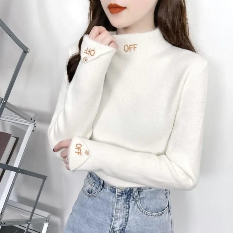 Women's Fashion Full Sleeve High Neck T-Shirt S4774348 Women's Fashion Full Sleeve High Neck T-Shirt S4774348