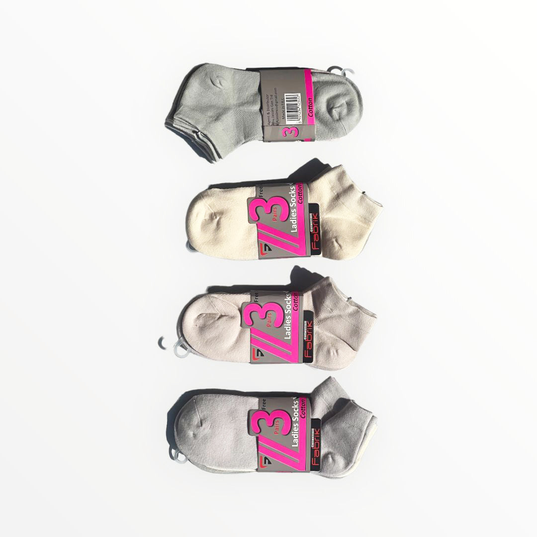 6 Pairs Low Cut Ankle Short Cotton Socks L524-1 6 Pairs Low Cut Ankle Short Cotton Socks L524-1