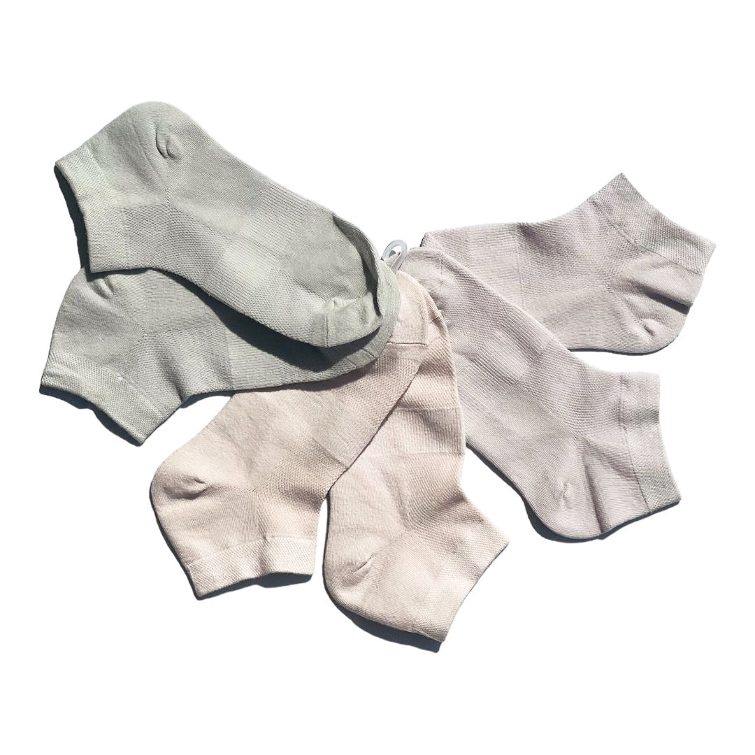 6 Pairs Low Cut Ankle Short Cotton Socks L524-1 6 Pairs Low Cut Ankle Short Cotton Socks L524-1
