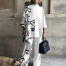 Elegant Office Lady Suits Scene Print Casual Suits 125878 - TUZZUT Qatar Online Shopping