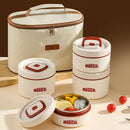 Multi-Layer Stainless Steel Insulated Lunch Box - TUZZUT Qatar Online Shopping