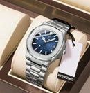 POEDAGAR Men's Luminous Dial Clock Relogio Masculino Quartz Watch S256495 - TUZZUT Qatar Online Shopping