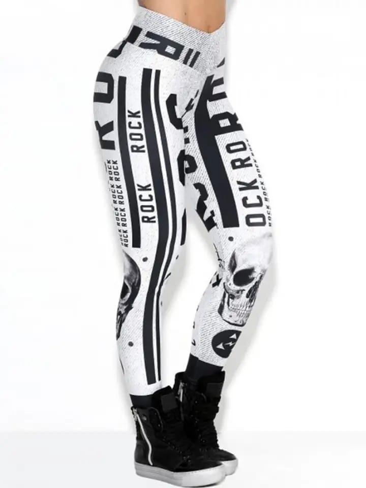 Women's Fashion Skull Print Leggings 77227 Women's Fashion Skull Print Leggings 77227