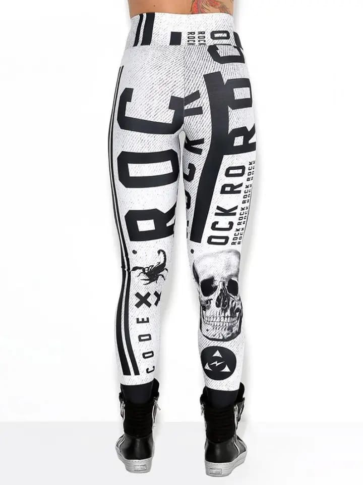 Women's Fashion Skull Print Leggings 77227 Women's Fashion Skull Print Leggings 77227