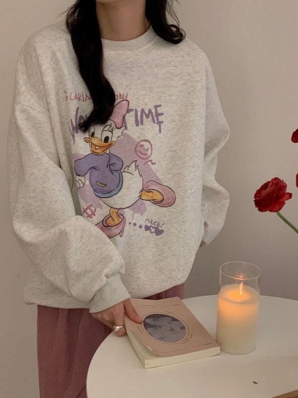 Cute Donald Duck 100% Cotton Sweater for Girls 2XL 475085