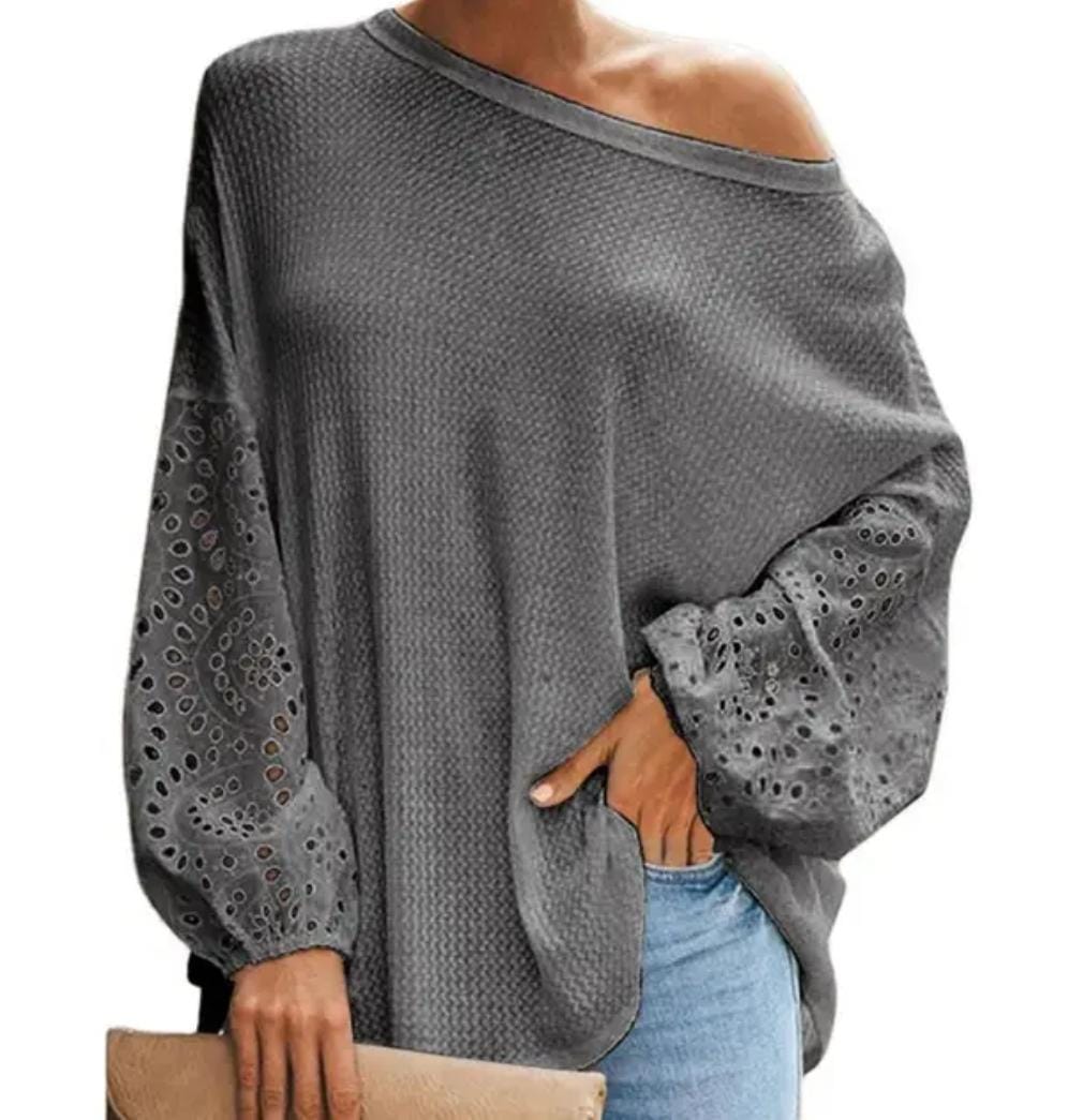 Summer Autumn Solid Color Round Neck T-Shirt Streetwear L 126071