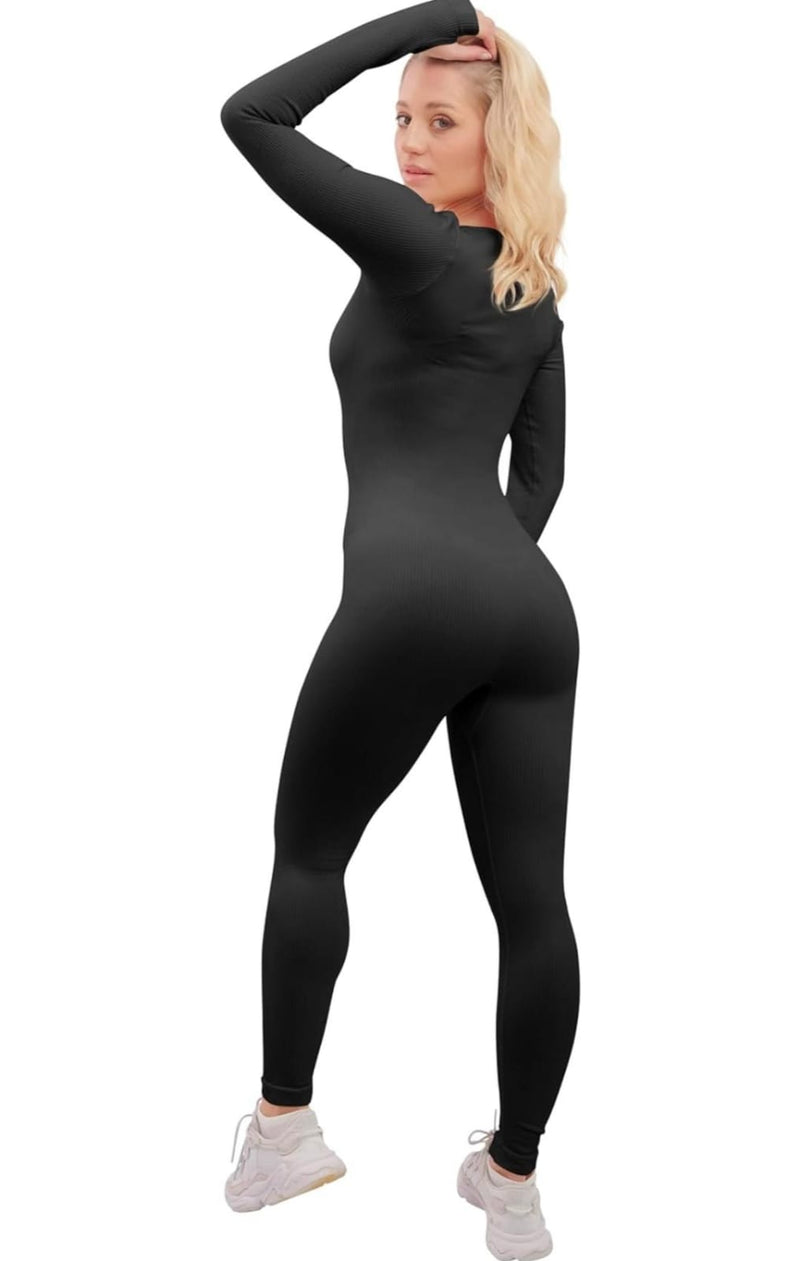 Women's Black Jumpsuits M 9056