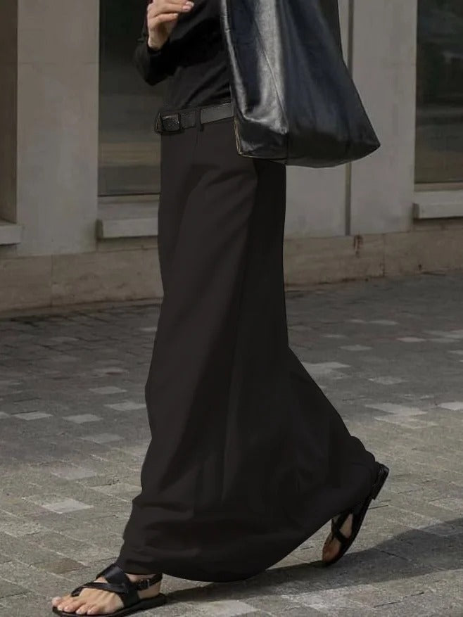Stylish H-Line Solid Color Skirts Bottoms 113013