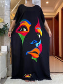 Summer African Cotton Short Sleeve Dress XL 117051 - TUZZUT Qatar Online Shopping