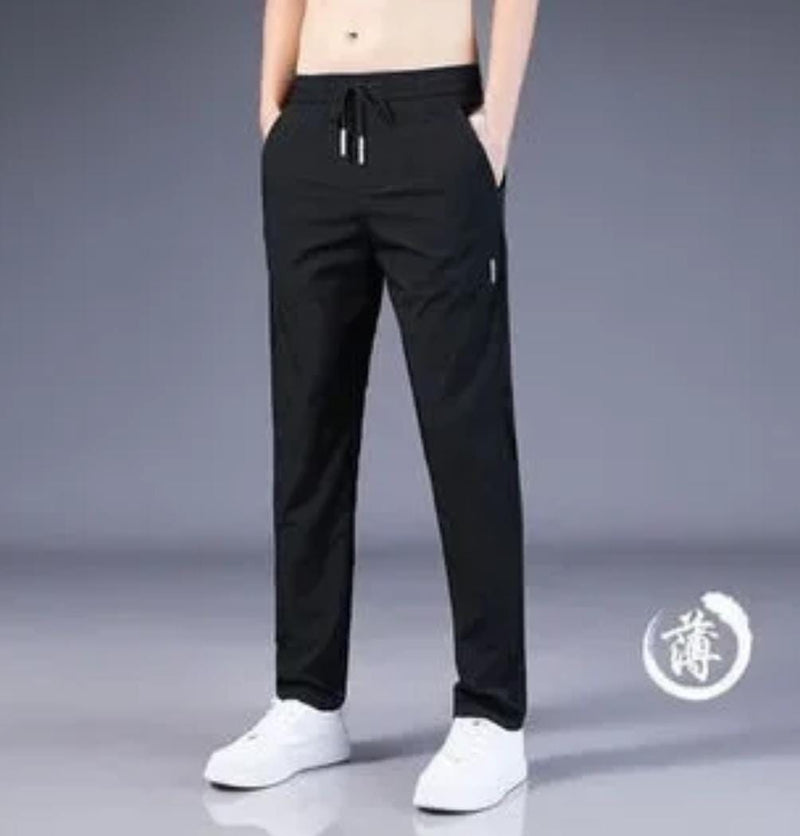 Summer New Korean Style Fashion Ice Silk Casual Pants B-1278