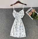 Women Satin Loose Strap Summer Sleeping Dress L 496237 - TUZZUT Qatar Online Shopping