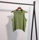 Yoga Tank Top Women's Quick Dry Running Crop Top M 389781 - TUZZUT Qatar Online Shopping