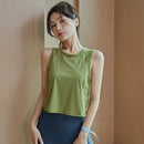 Yoga Tank Top Women's Quick Dry Running Crop Top M 389781 - TUZZUT Qatar Online Shopping