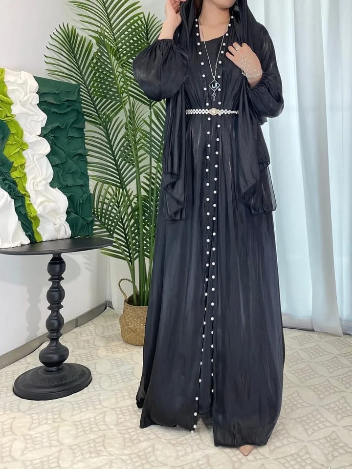 Morocco Kaftan Muslim Abaya Women Dress 2 Piece Set L 325225