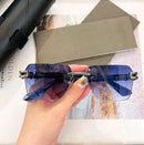 Gradient Purple Lenses Rimless Men Sunglasses X4920604 - TUZZUT Qatar Online Shopping