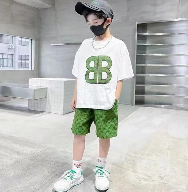 Cool and Handsome Two-Piece Set for Kids M 15-16Y-  524687