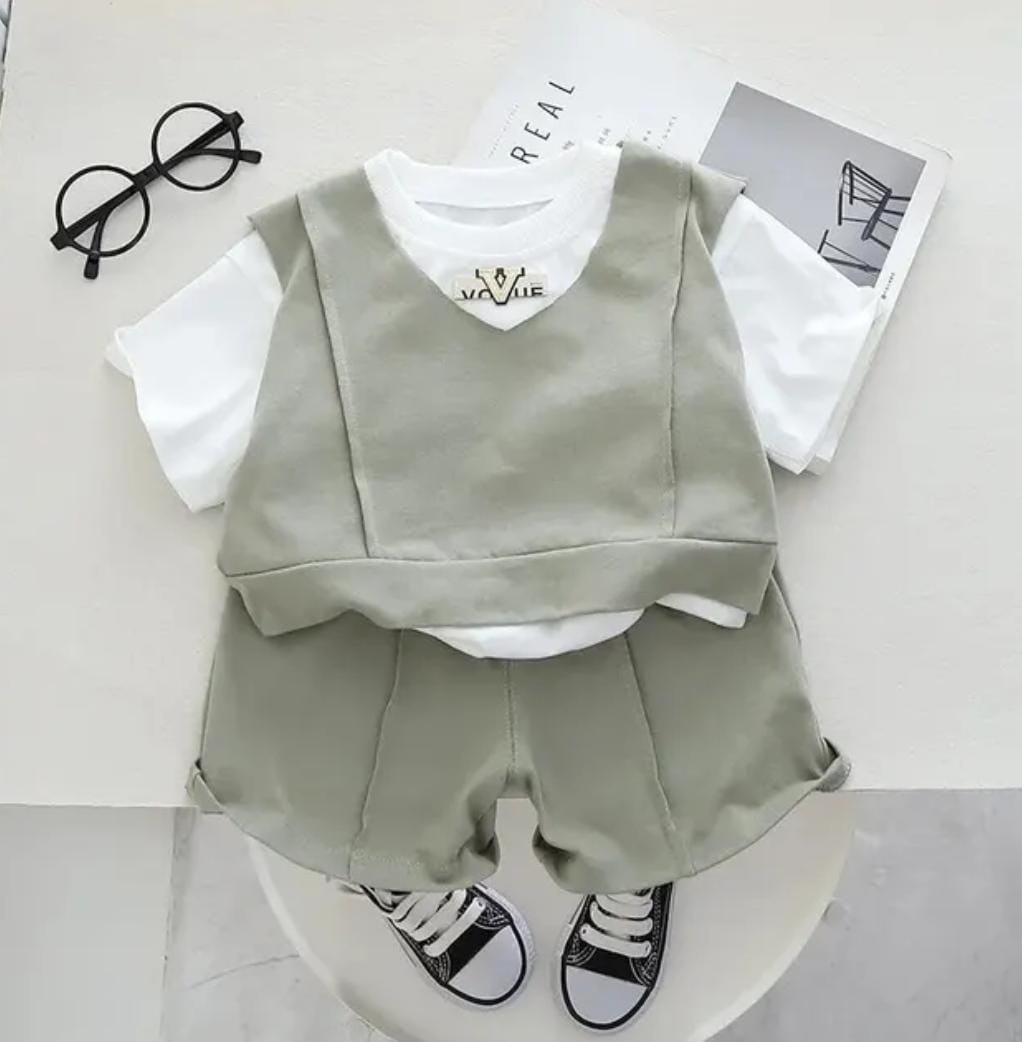 Three Piece Children Summer Clothing Set 9-12M 414392 Three Piece Children Summer Clothing Set 9-12M 414392