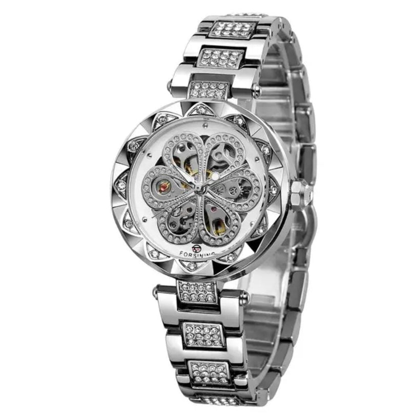 Forsining Fashion Women Watch Top Brand Diamond Female Wristwatch Automatic Machanical Ladies Watch W413314