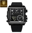 POEDAGAR Luxury Man Wristwatch Rectangle Men Watch S3429668 - TUZZUT Qatar Online Shopping