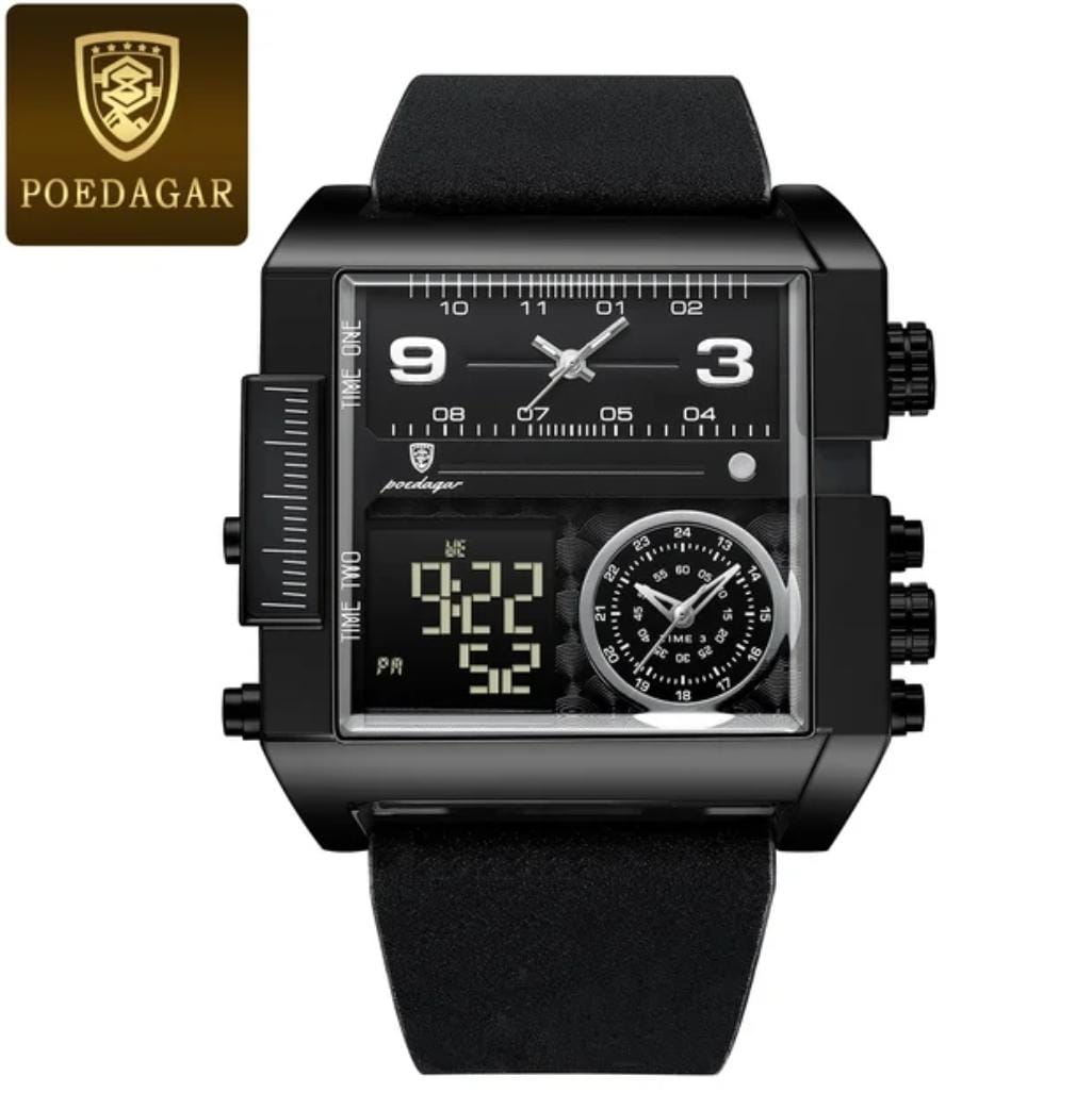 POEDAGAR Luxury Man Wristwatch Rectangle Men Watch S3429668 POEDAGAR Luxury Man Wristwatch Rectangle Men Watch S3429668