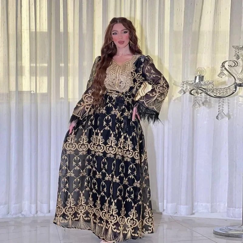 Gorgeous Abaya Islamic Clothing Jalabiya Robe XL 486615