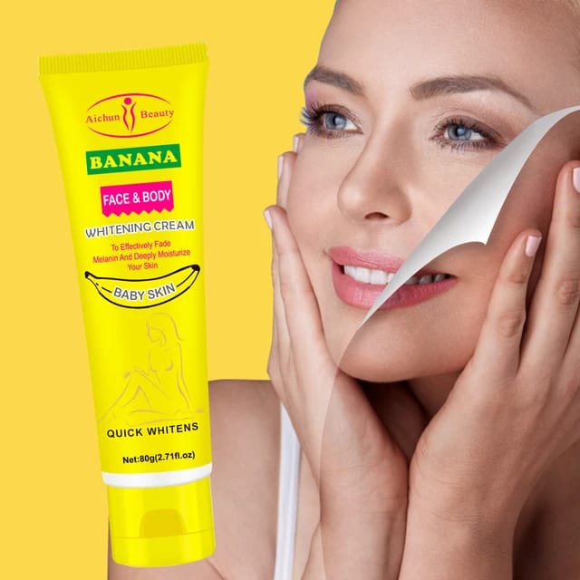 Aichun Beauty Professional OEM Whitening Cream Face & Body Banana Magic Whitening Cream For All Skin 80g