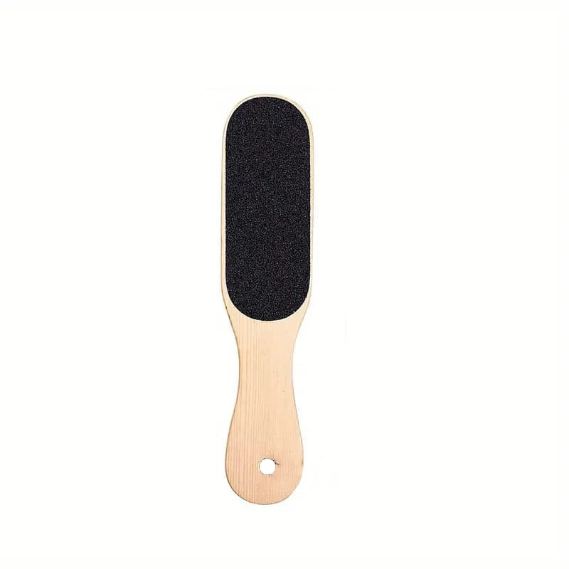 Wooden Double Sided Pedicure Foot Files for Hard Skin, Foot Scrubber