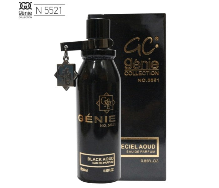 Genie Collection 5521 25ml Black Aoud Unisex Eau De Parfum Spray