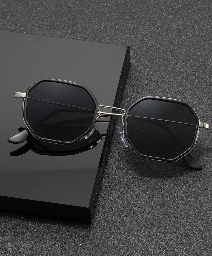 Men Geometric Frame Sunglasses S675548