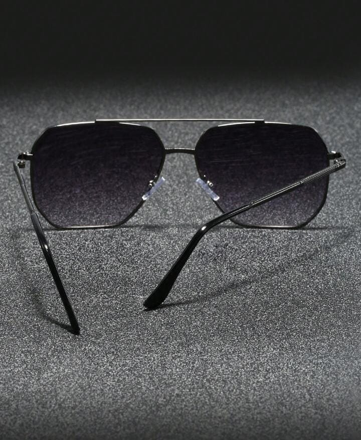 Men's Metal Double Beam Pilot Sunglasses X4935828