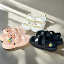 Women's Buckle Platform Anti-Slip Slides Slippers E6606-2 - TUZZUT Qatar Online Shopping