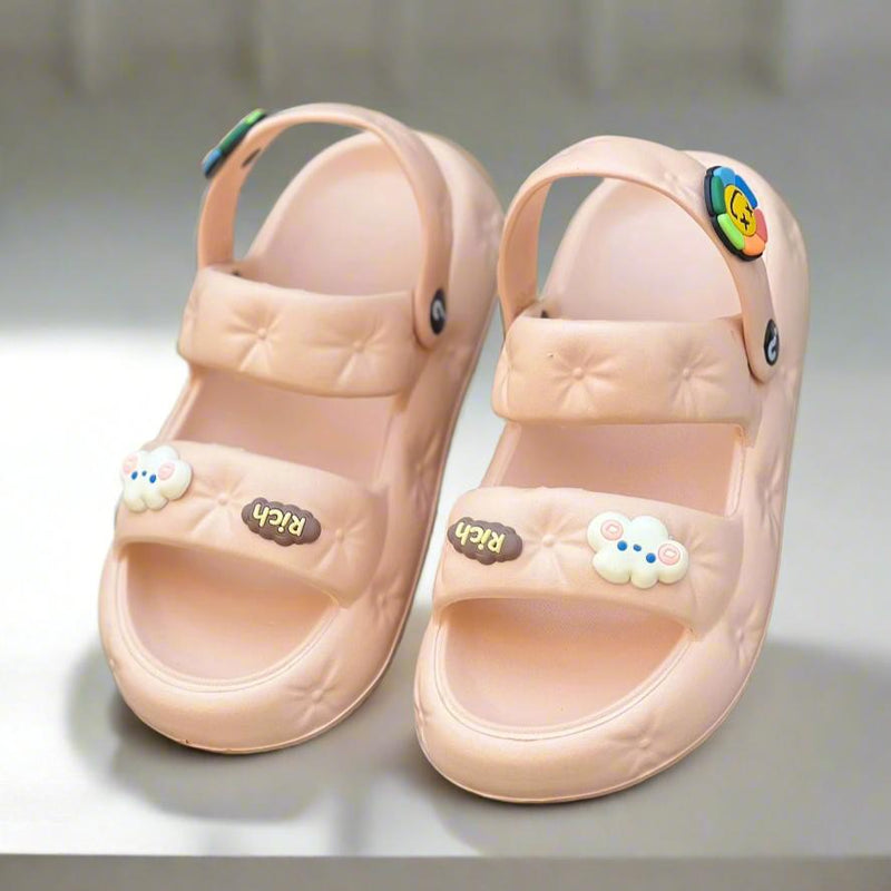 Women's Buckle Platform Anti-Slip Slides Slippers E6606-2