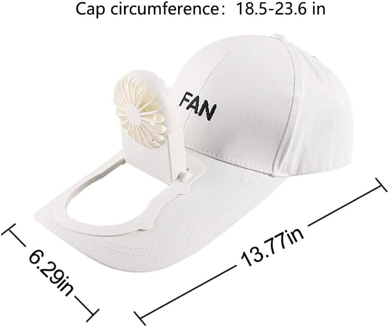 Unisex Outdoor Camping Travel hat with USB Charging Fan