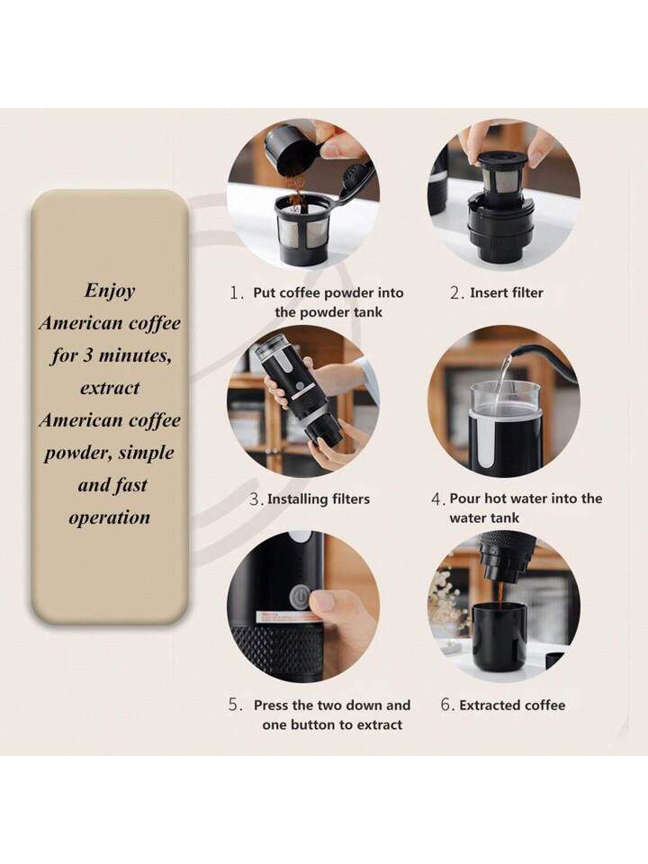 Wireless Portable Capsule Coffee Maker CM-1988 Wireless Portable Capsule Coffee Maker CM-1988