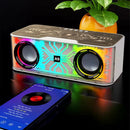 Transparent Mecha LED Wireless Charger Bluetooth Speaker HM-A9 - TUZZUT Qatar Online Shopping