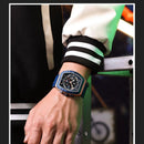 CURREN Brand Unique Tonneau Watches with Large Dial X7431021 - TUZZUT Qatar Online Shopping