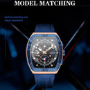 CURREN Brand Unique Tonneau Watches with Large Dial X7431021 - TUZZUT Qatar Online Shopping