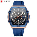 CURREN Brand Unique Tonneau Watches with Large Dial X7431021 - TUZZUT Qatar Online Shopping