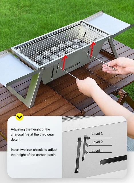 Stainless Steel Folding Barbeque Grill Stove Stainless Steel Folding Barbeque Grill Stove