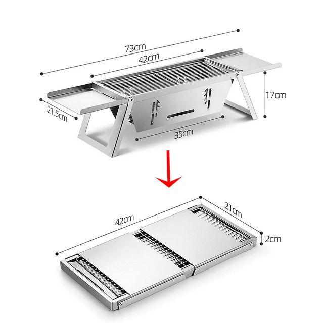 Stainless Steel Folding Barbeque Grill Stove Stainless Steel Folding Barbeque Grill Stove